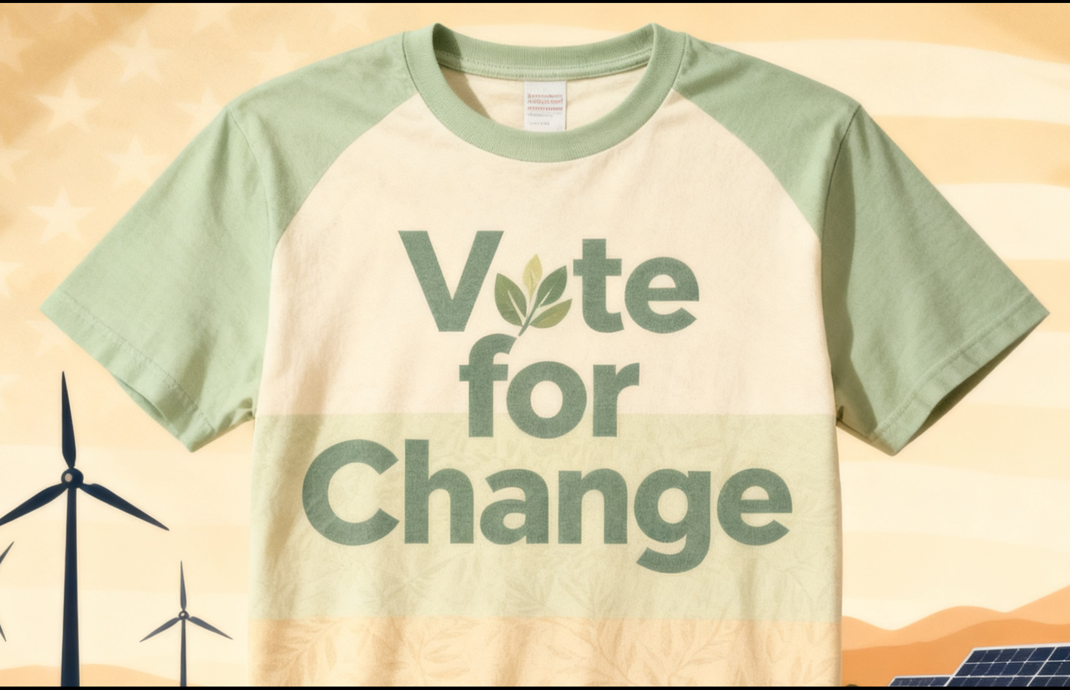 Sustainable Campaigning Election Tshirt